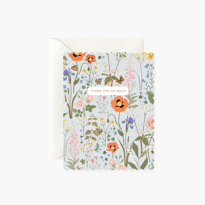 Wild Flower Thank You Card