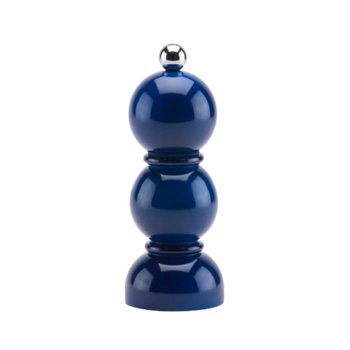 Navy Mini Bobbin Salt or Pepper Mill