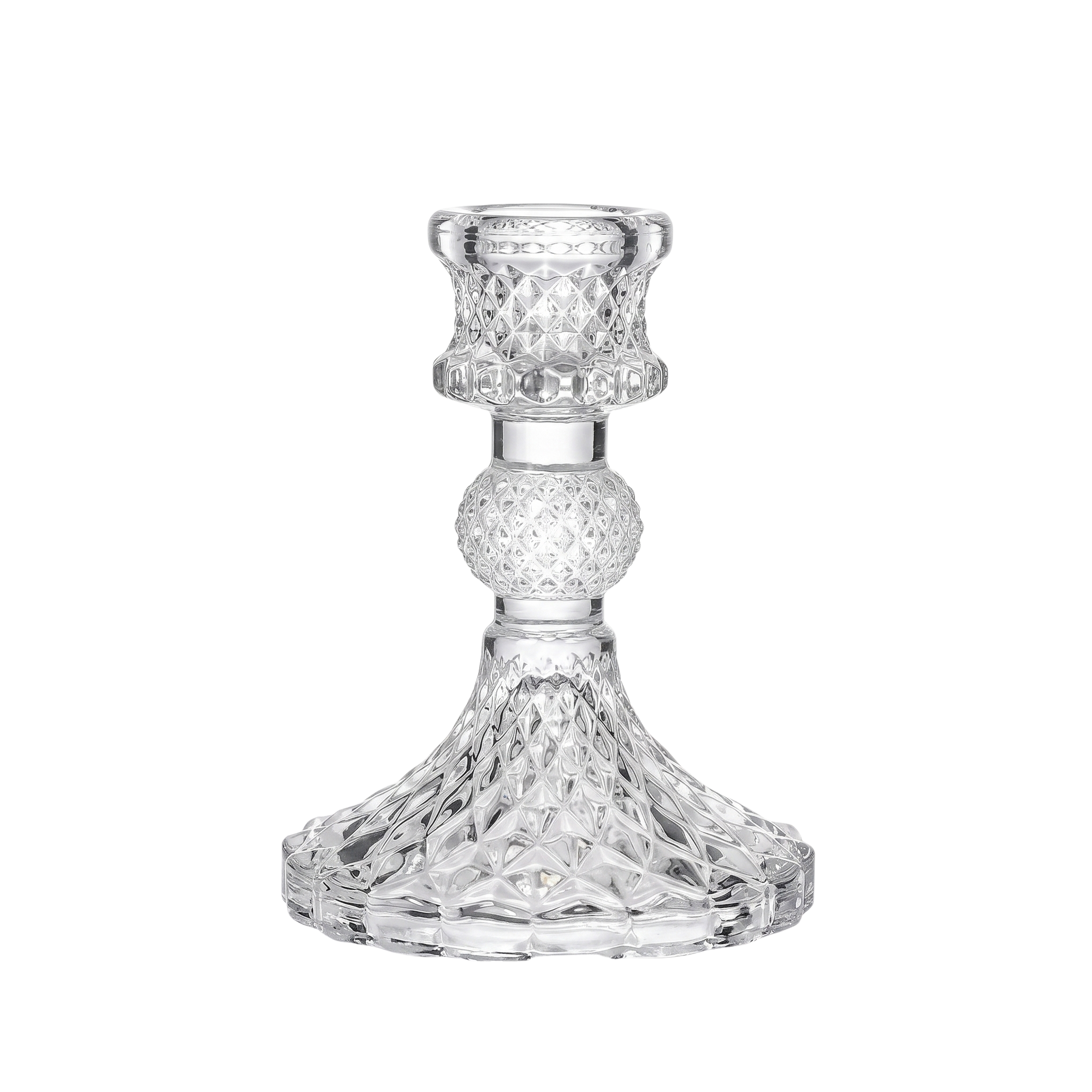 Glass Candlestick Holders