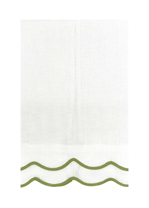 Double Wave Hand Towel - Autumn Green
