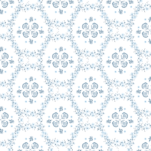 Scalloped Square Table Topper | Floral Trellis