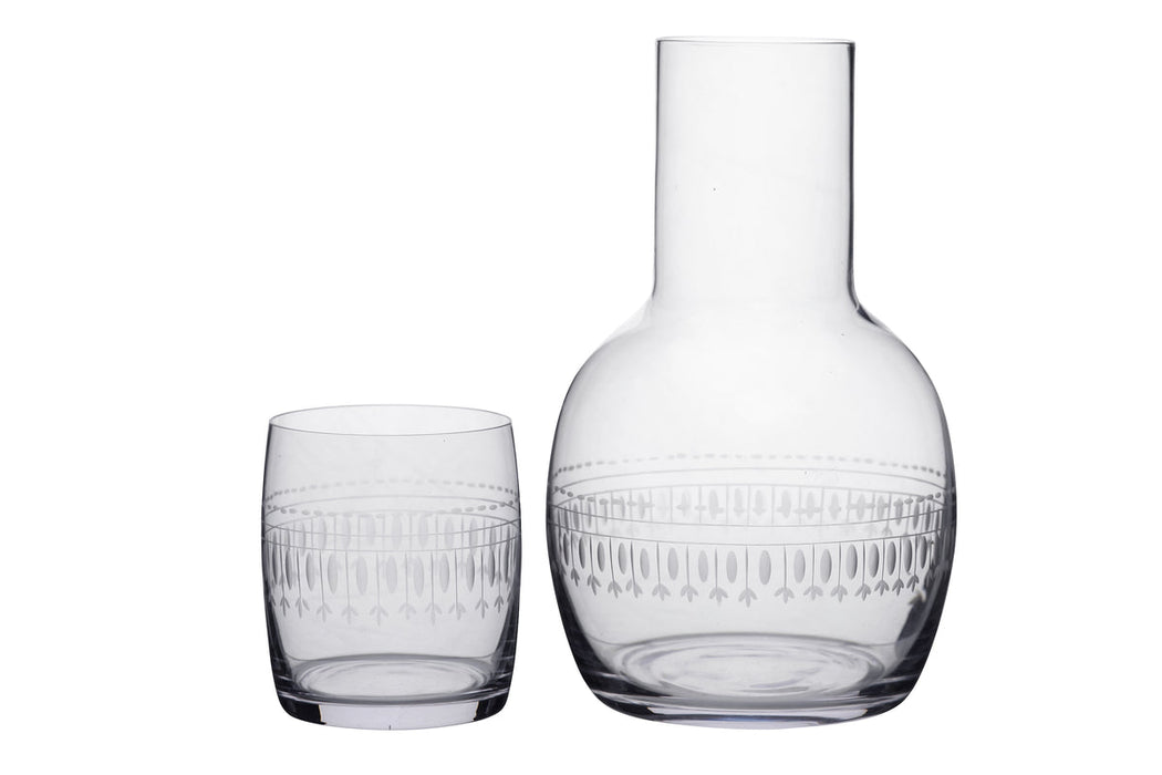 Carafe Set with Ovals Design