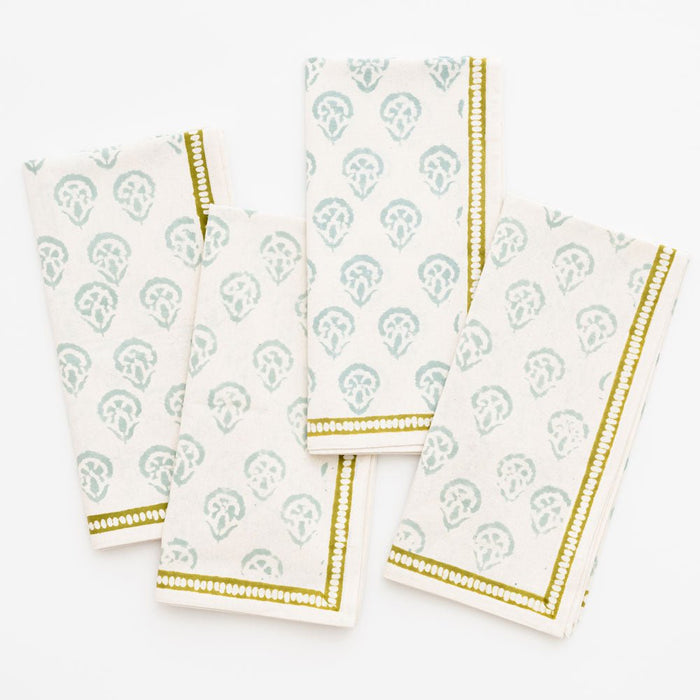 Carnation Seafoam Napkin - Set of 4