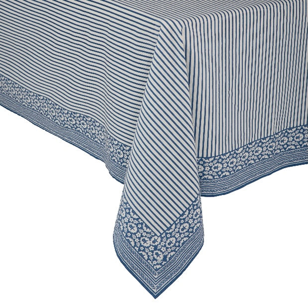 Stripe Tablecloth 60" x 120" Indigo