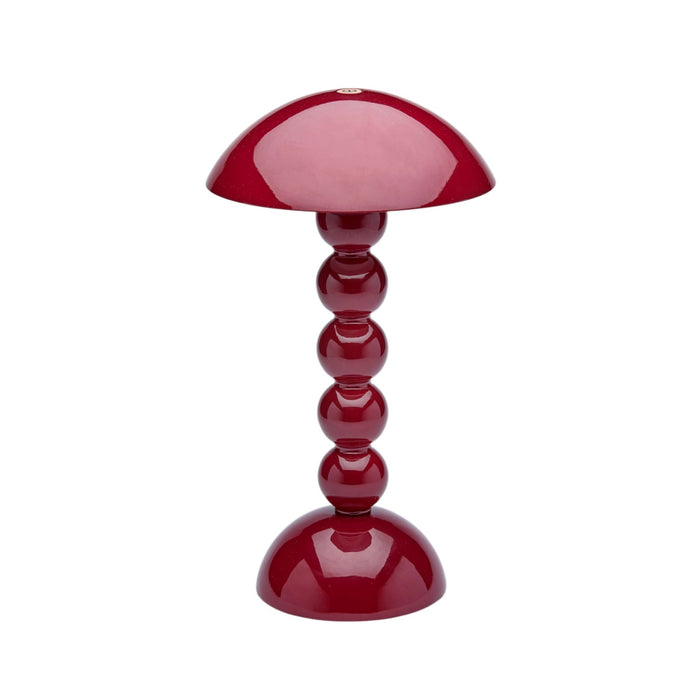 Cherry Lacquer Rechargeable Bobbin LED Lamp