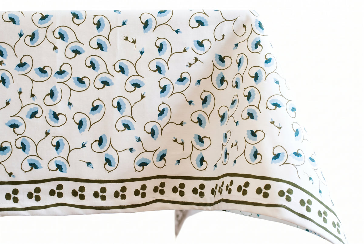 La Leccia Blue Tablecloth - 59" x 104"