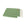 Green blanket with white fringe on a white background