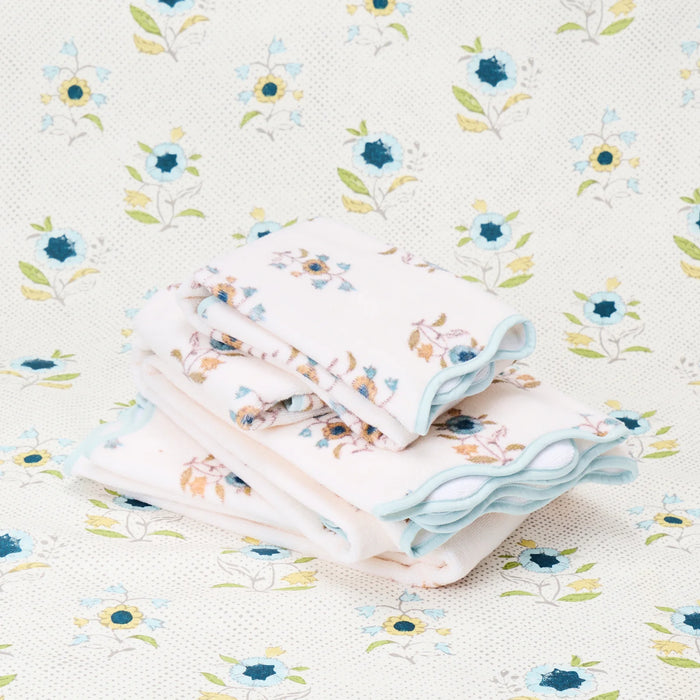 Leah O'Connell x Weezie Floral Scallop Hand Towel