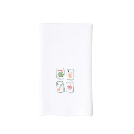 White card with four colorful icons on a marble surface