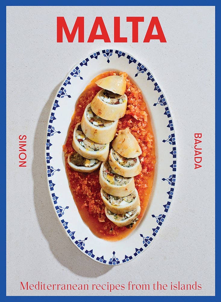 Cover of Malta Recipe book with dish of food on front 