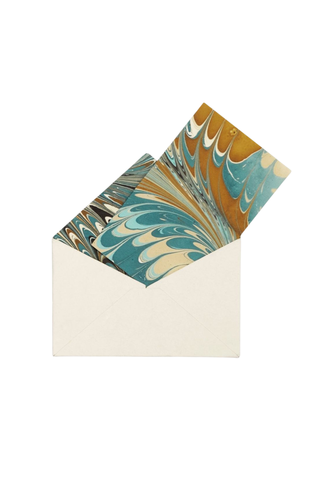 Nila Feather Marbled Notecards - Set of 8
