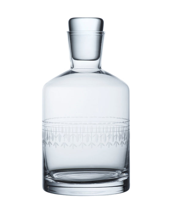 Crystal Decanter with Oval Designs