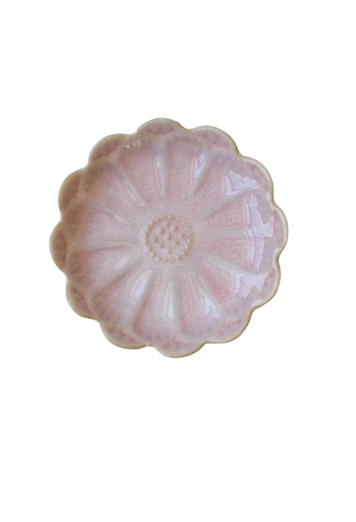 Mini pink floral ceramic dish 