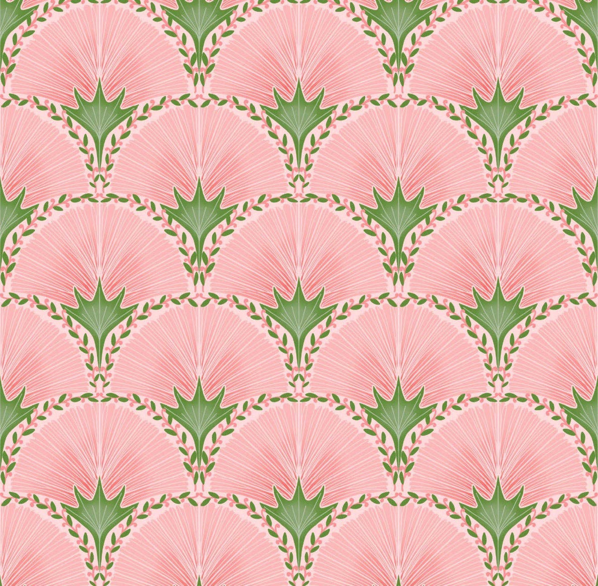 Pink Fans Cocktail Napkin