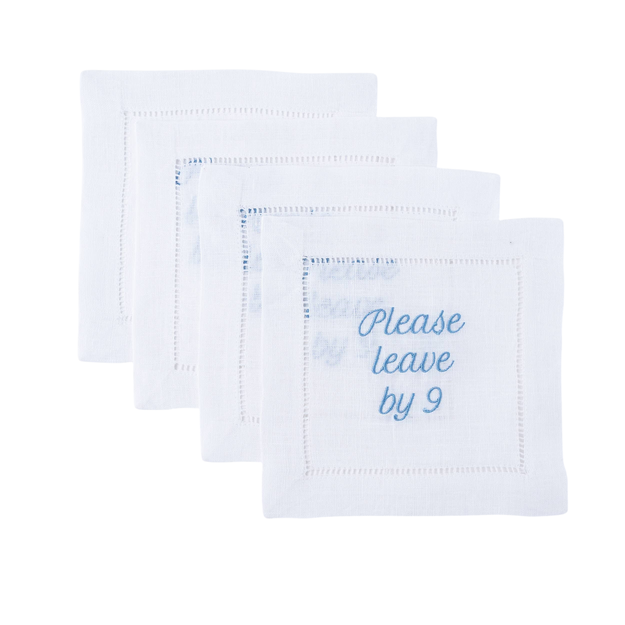 Please Leave by 9 Napkins – Set of 4