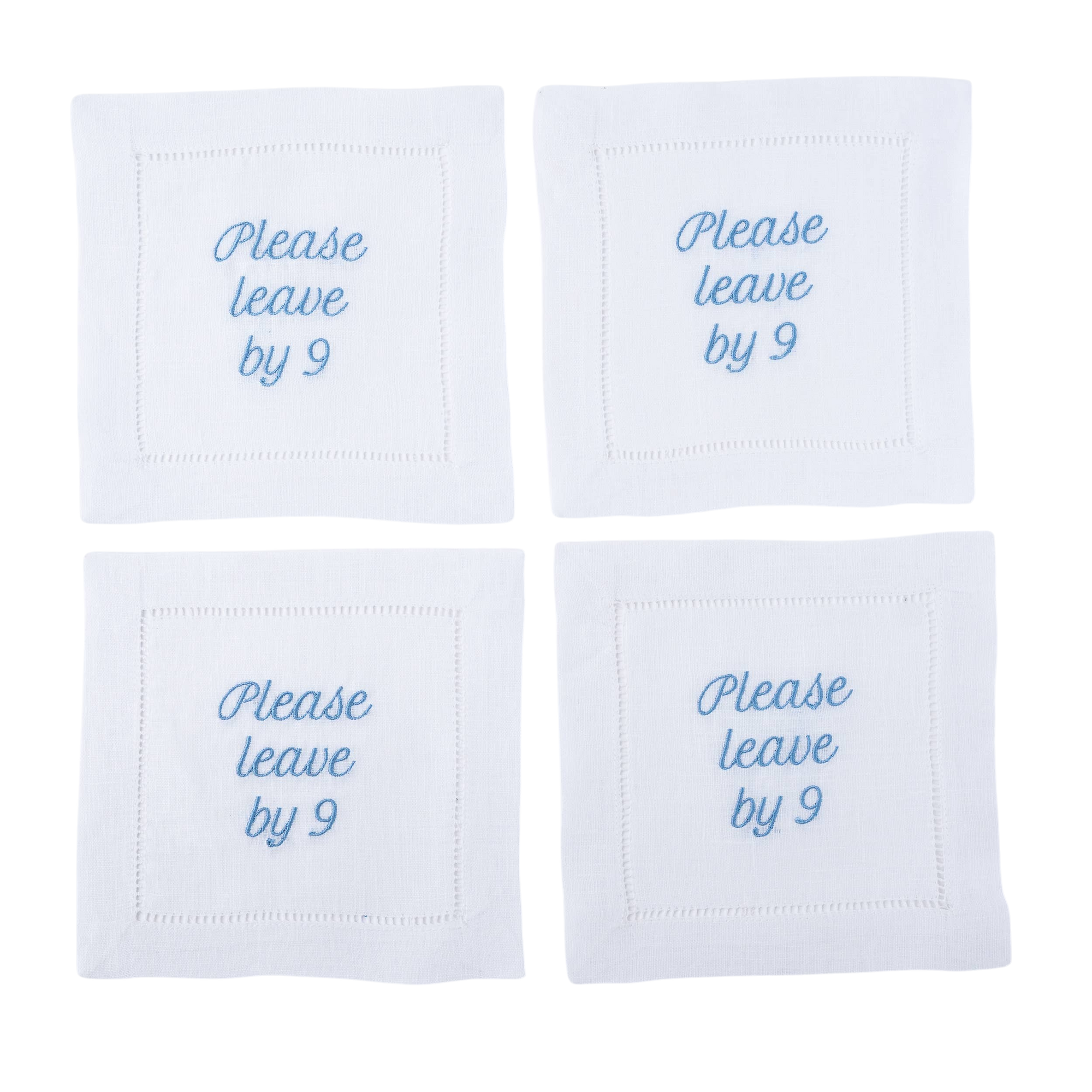 Please Leave by 9 Napkins – Set of 4