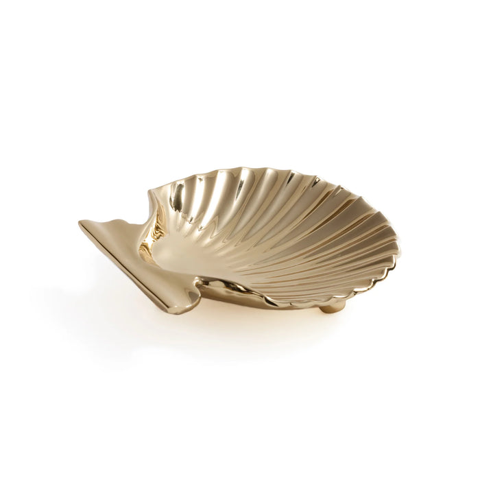 Polished Gold Shell Tray