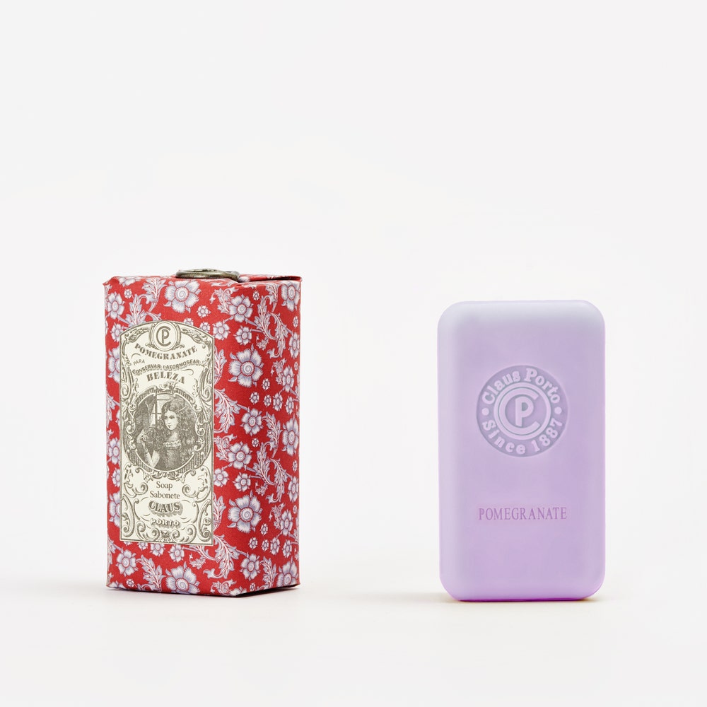 ClausPorto Soap with pomegranate in decorative package on white background
