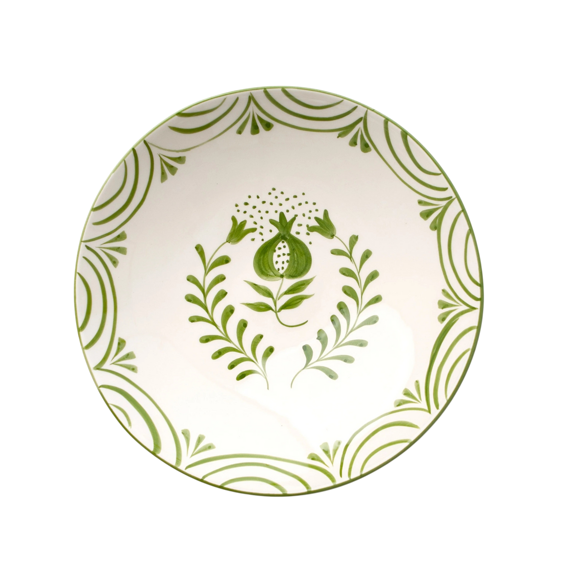 Pomegranate Crest Green Salad Serving Bowl