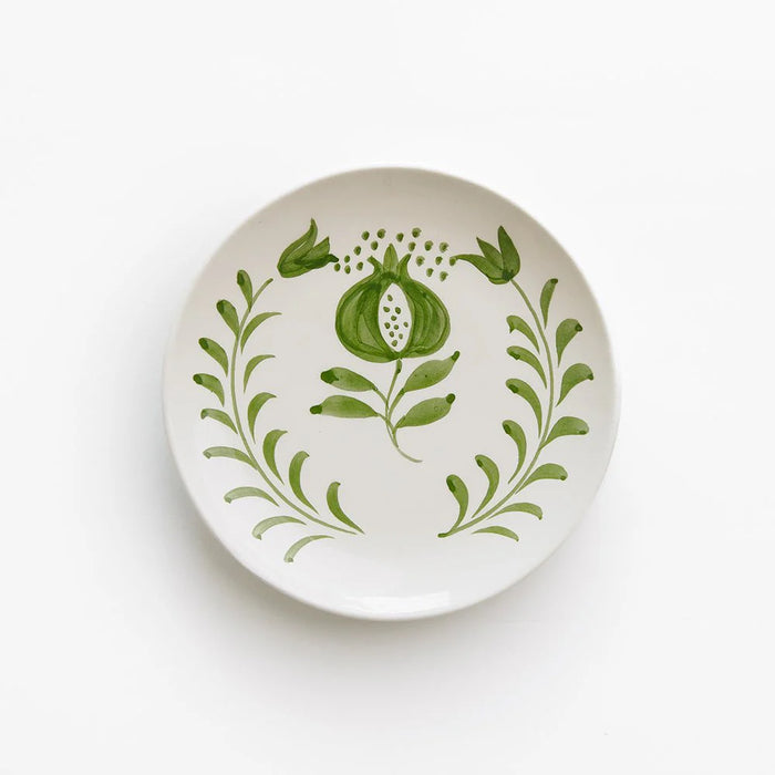 Crest Green Appetizer Plate - Set of 4