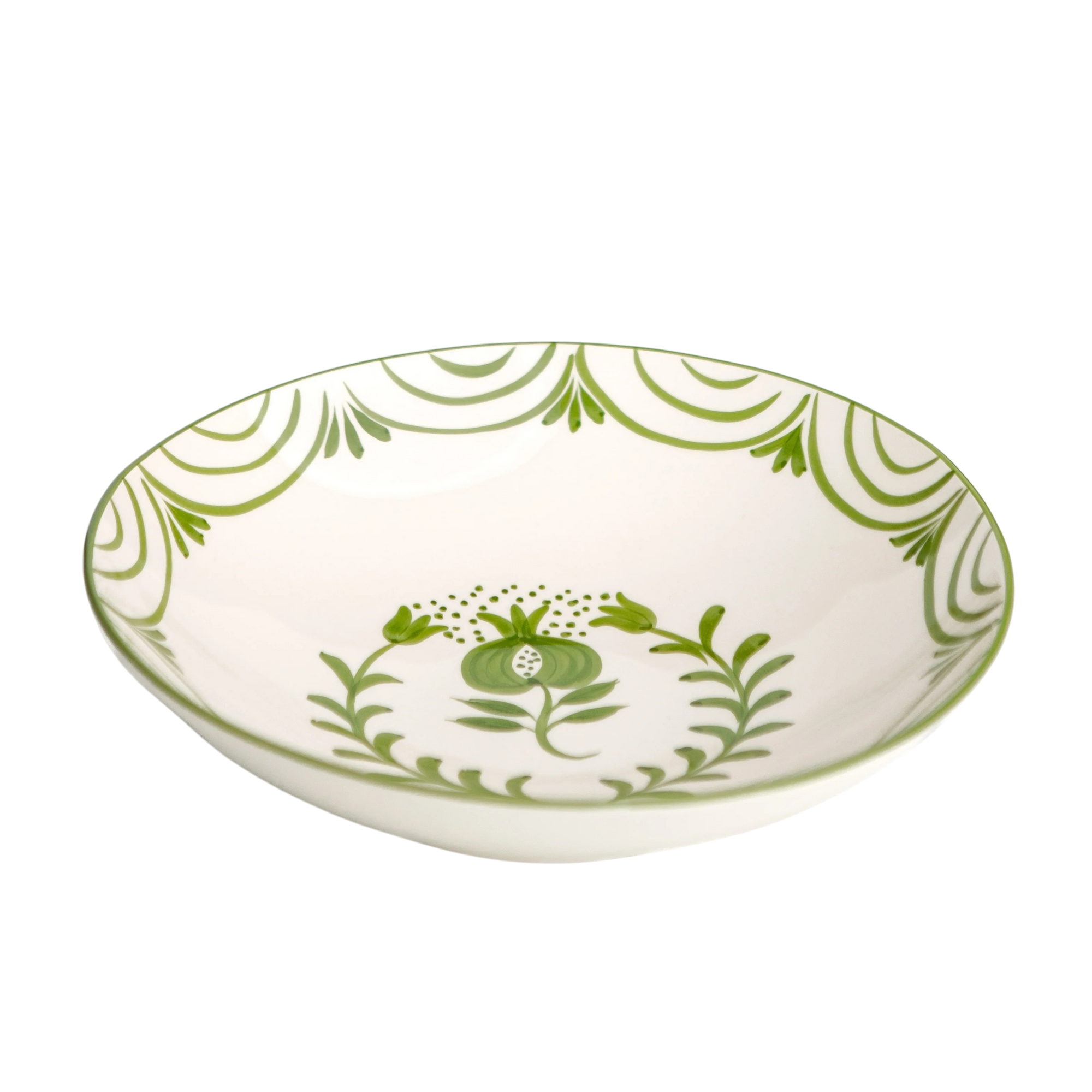 Pomegranate Crest Green Salad Serving Bowl