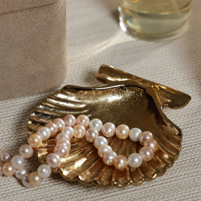 Raw Gold Shell Tray