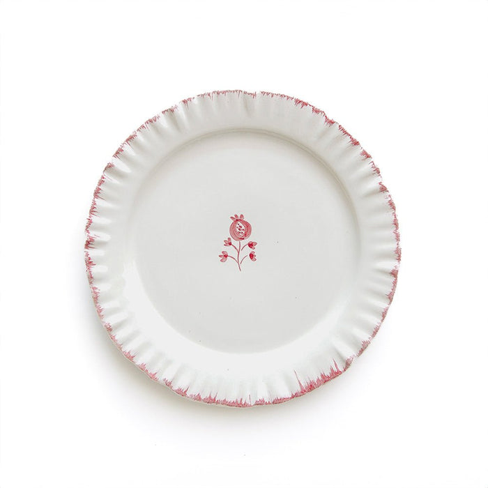 Ruffled Rose Salad Plate - Set of 2