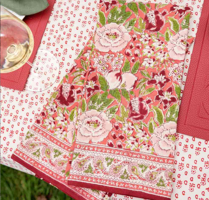 Spice Route Garnet Red Tea Towels - Set of 2