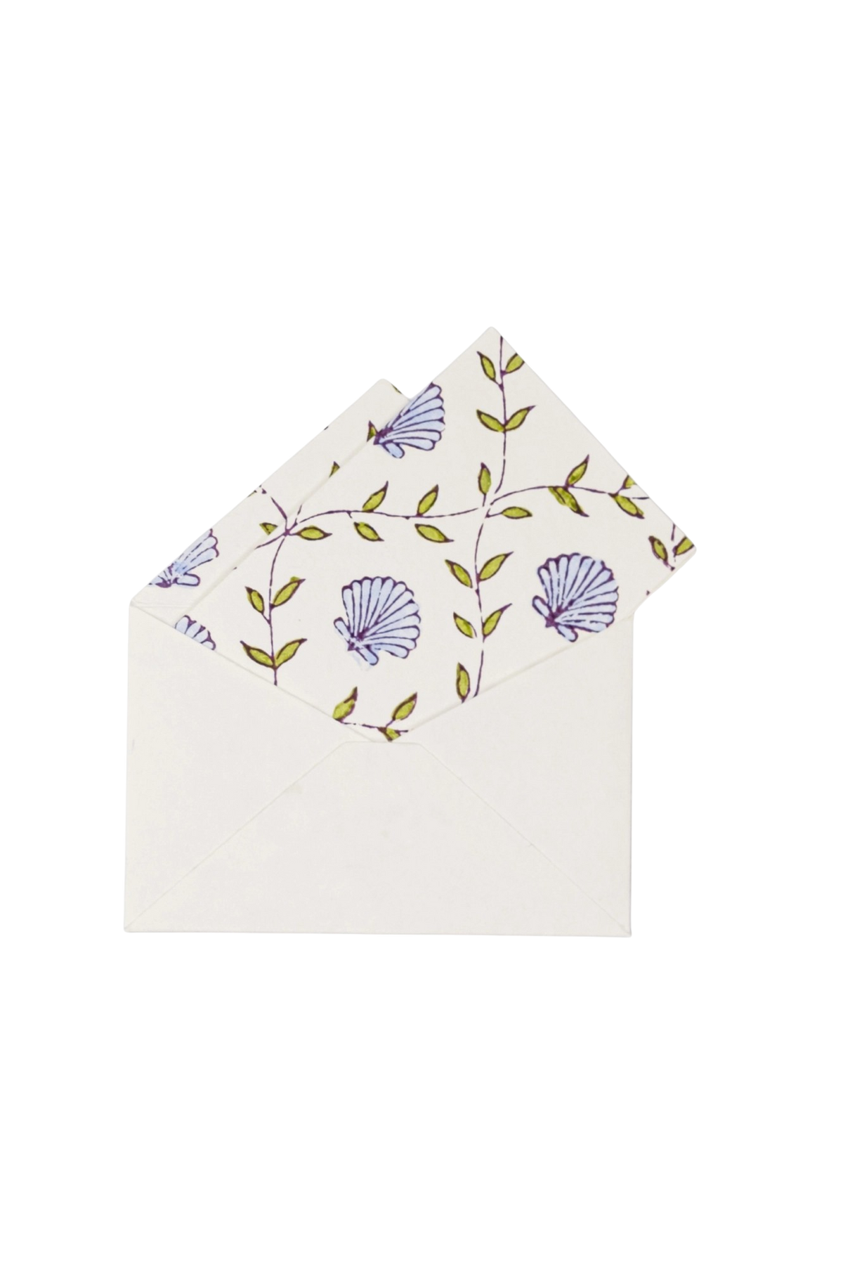 Seashell Blue Notecards - Set of 8