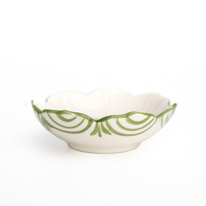 Crest Green Small Snacking Bowl - Set of 4