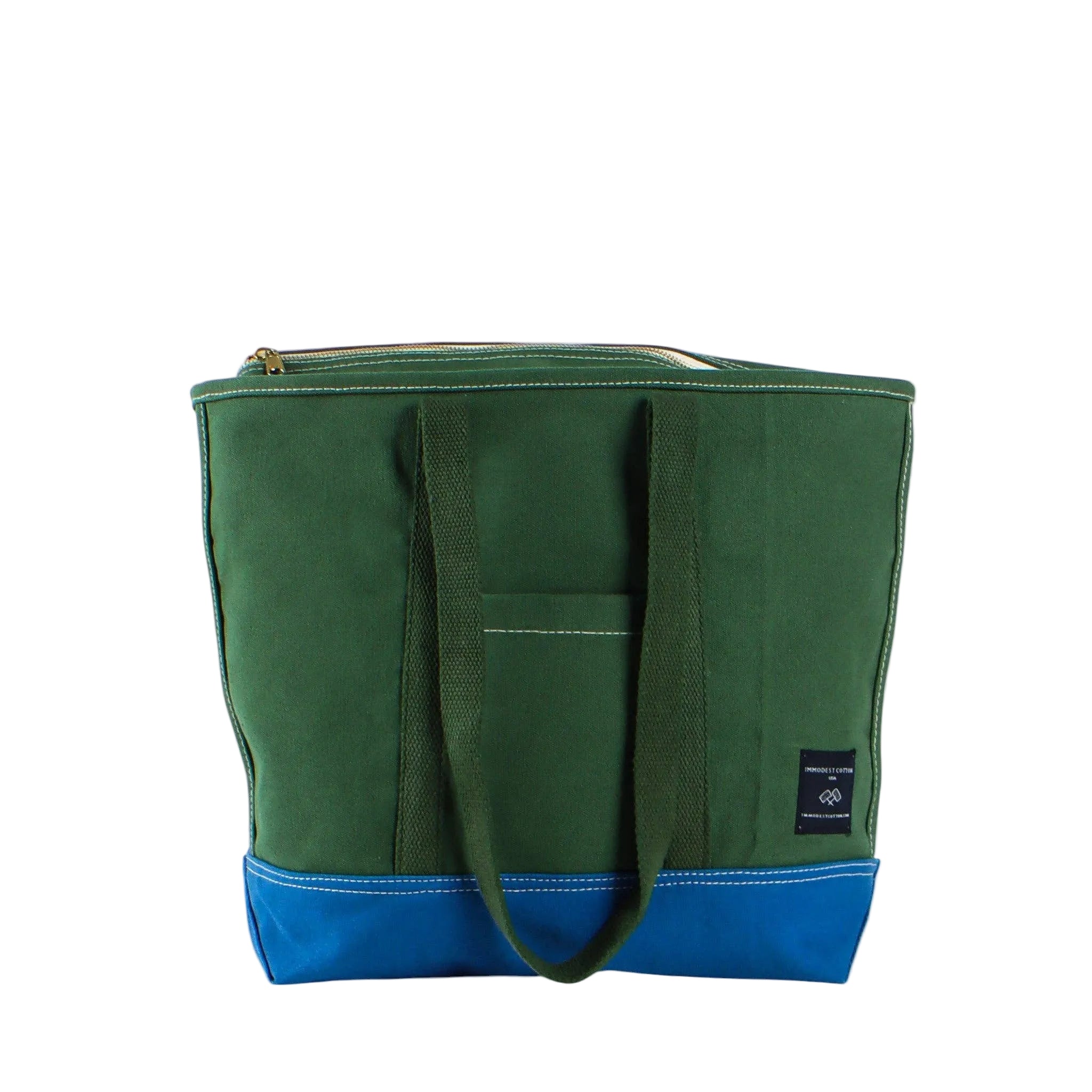 Small Zipper Tote - Pine & Ocean – Homeport