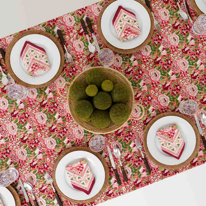 Spice Route Garnet Tablecloth