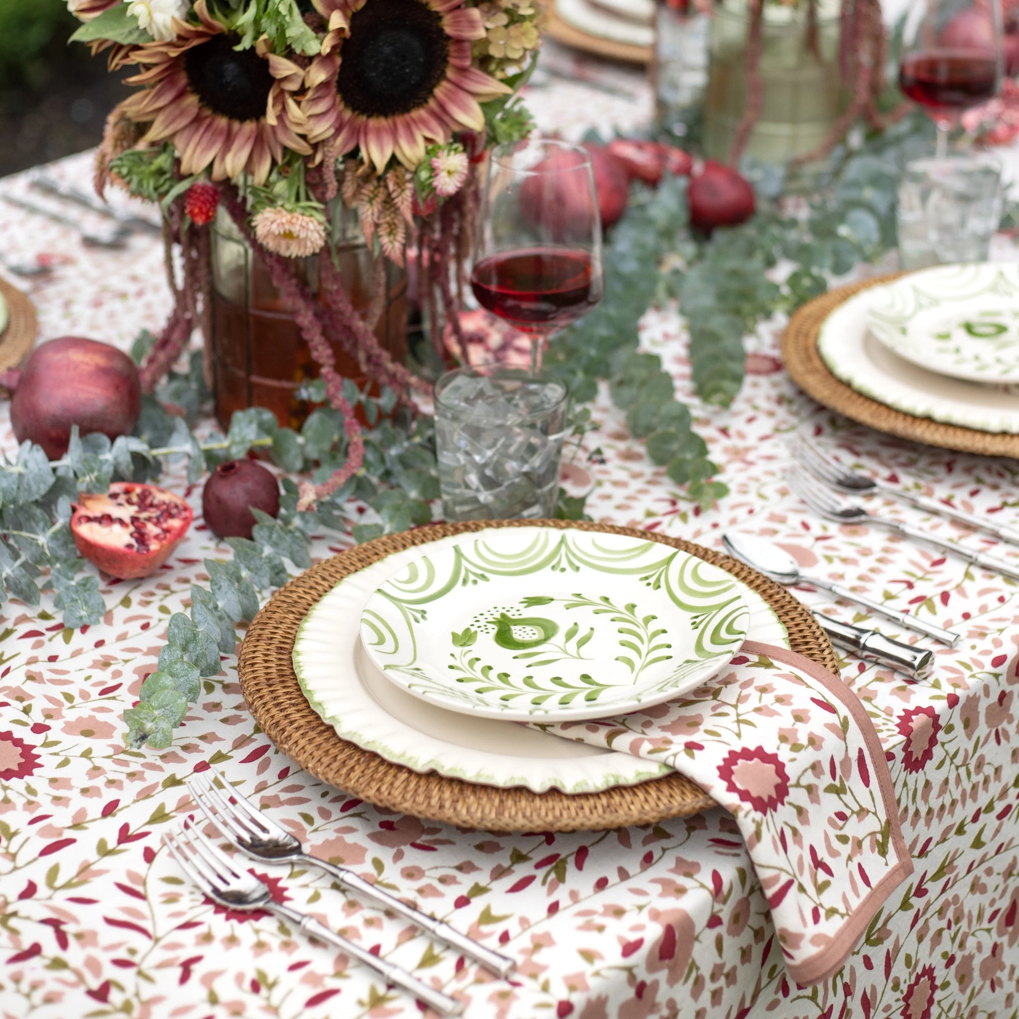 Starflower Fern &amp; Blush Napkin - Set of 4