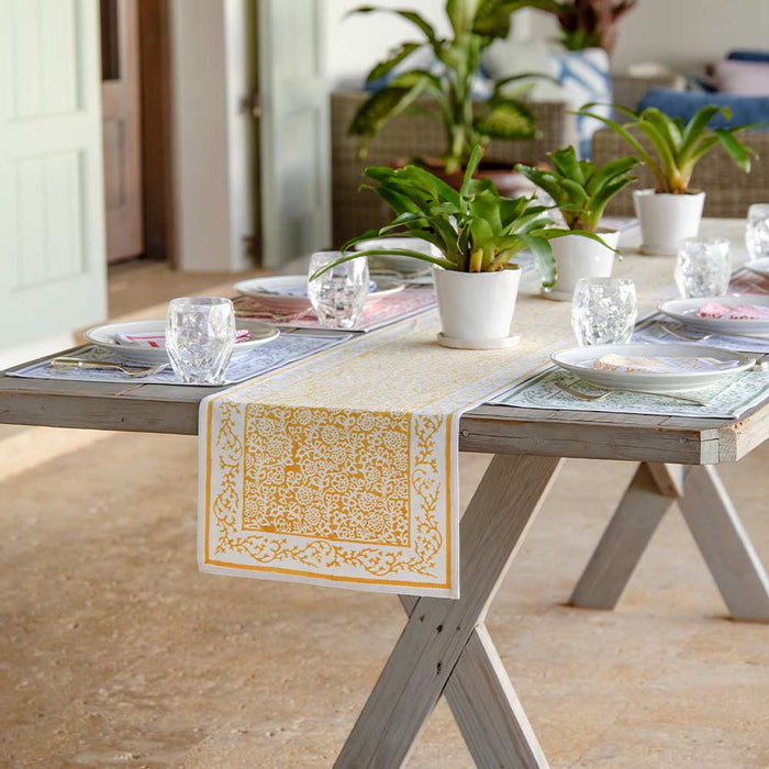 Tapestry Marigold Table Runner
