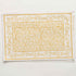 Block Print Tapestry Marigold placemats on white background 