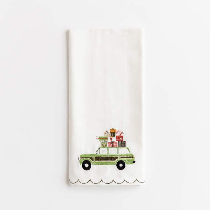 Green Wagon Tea Towel - Set of 2