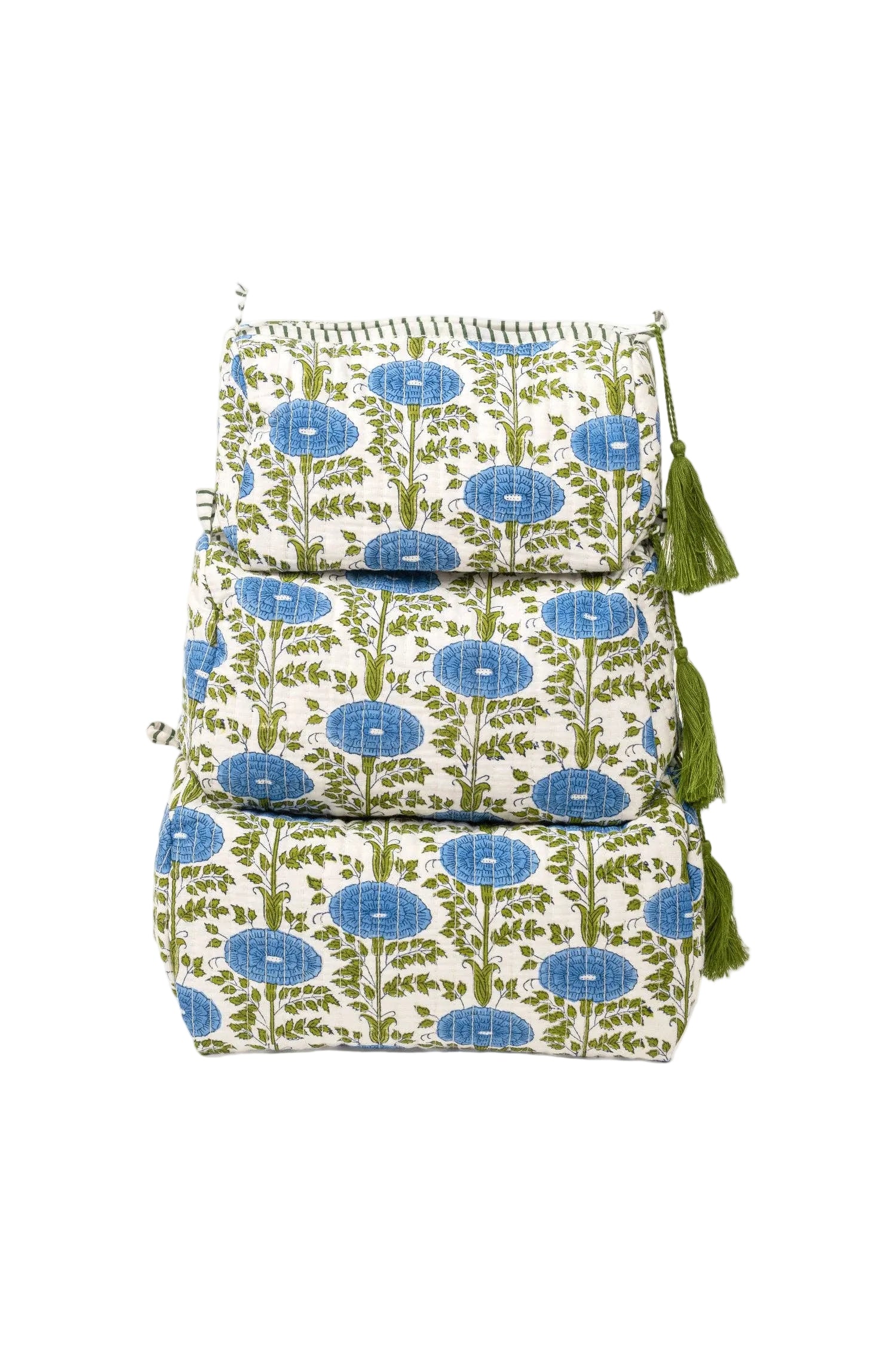 Araminta Toiletry Bag - Blue- Set of 3
