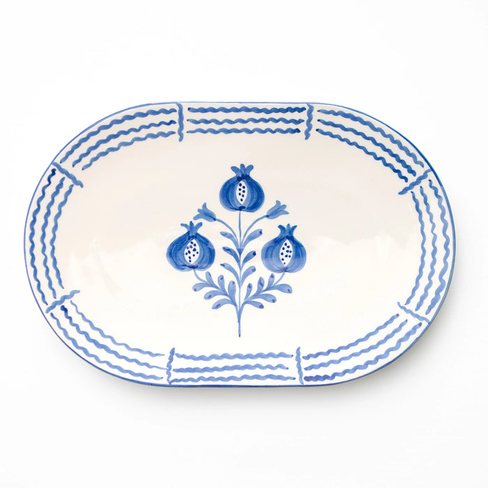 Trio Sketch Cobalt Blue Charcuterie Platter