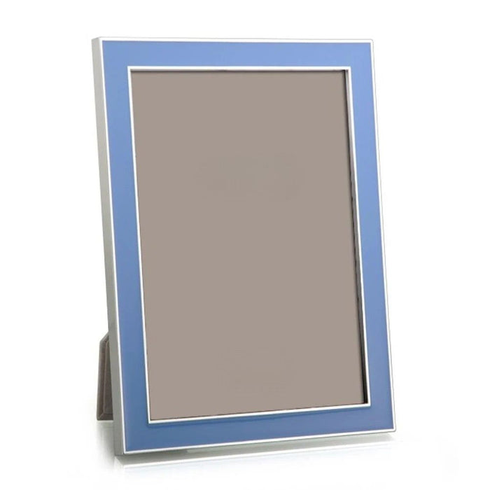 Silver Trim Periwinkle Blue & Enamel Frame