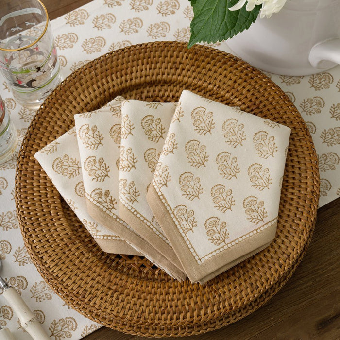Anika Beige Napkins - Set of 4