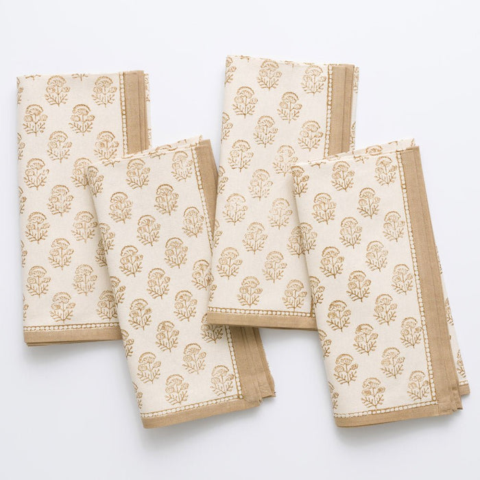 Anika Beige Napkins - Set of 4