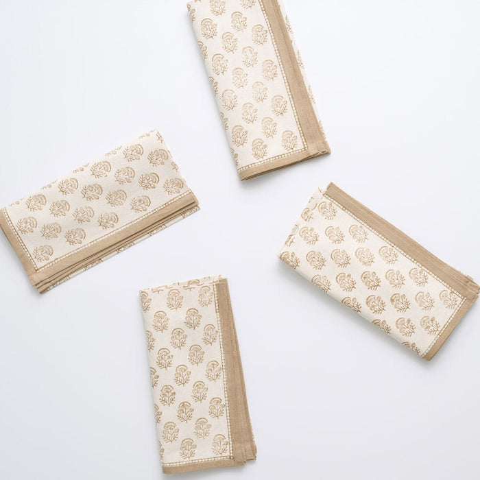 Anika Beige Napkins - Set of 4
