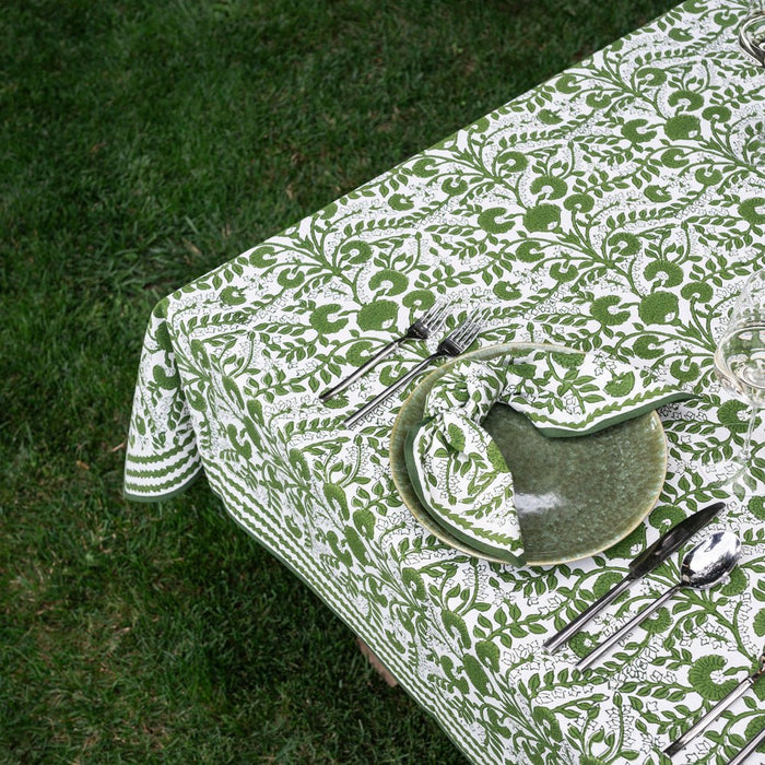 Cactus Flower Lettuce Green Tablecloth