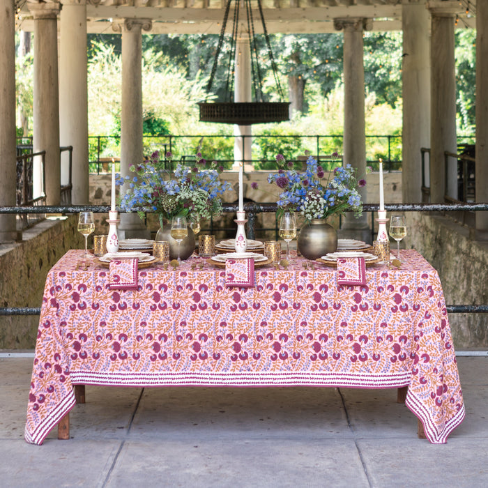 Cactus Flower Mauve & Lavender Tablecloth