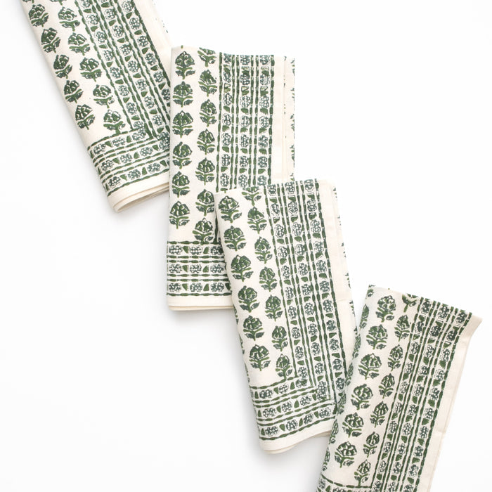 Elise Green Napkin - Set of 4