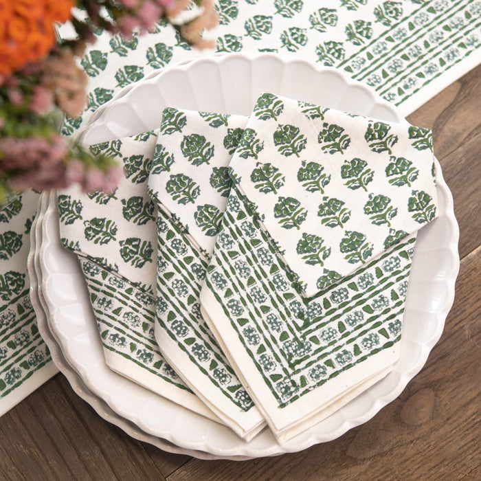 Elise Green Napkin - Set of 4