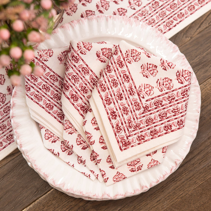 Elise Rose Napkin - Set of 4