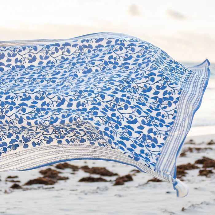 Ginkgo Blue Tablecloth