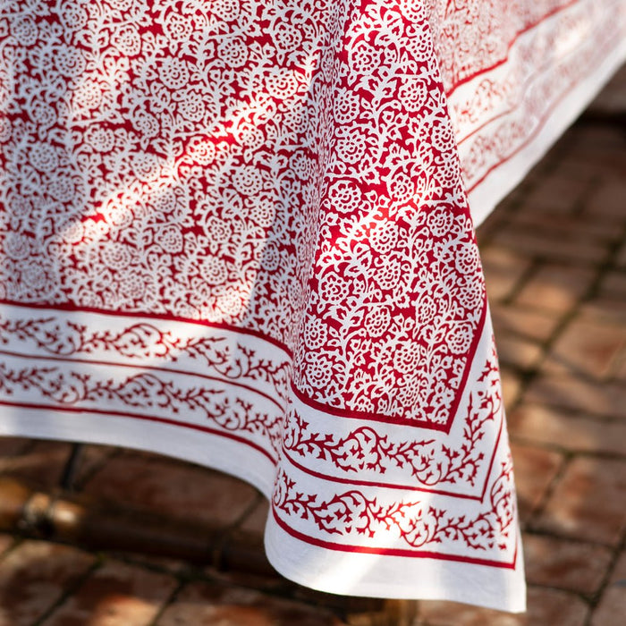 Tapestry Deep Red Tablecloth