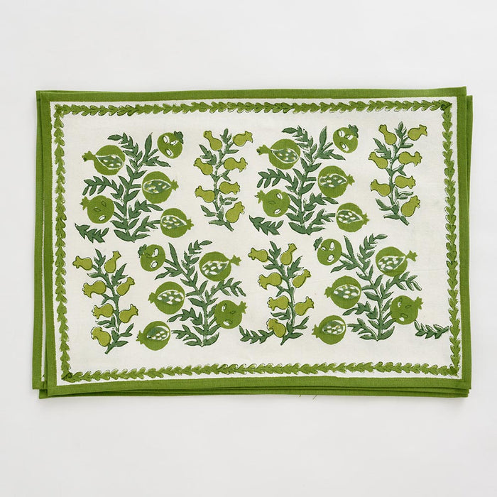 Pom Bells Green Placemat - Set of 4